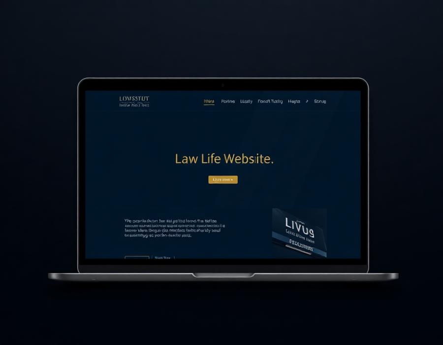Mockup de site para Advogado