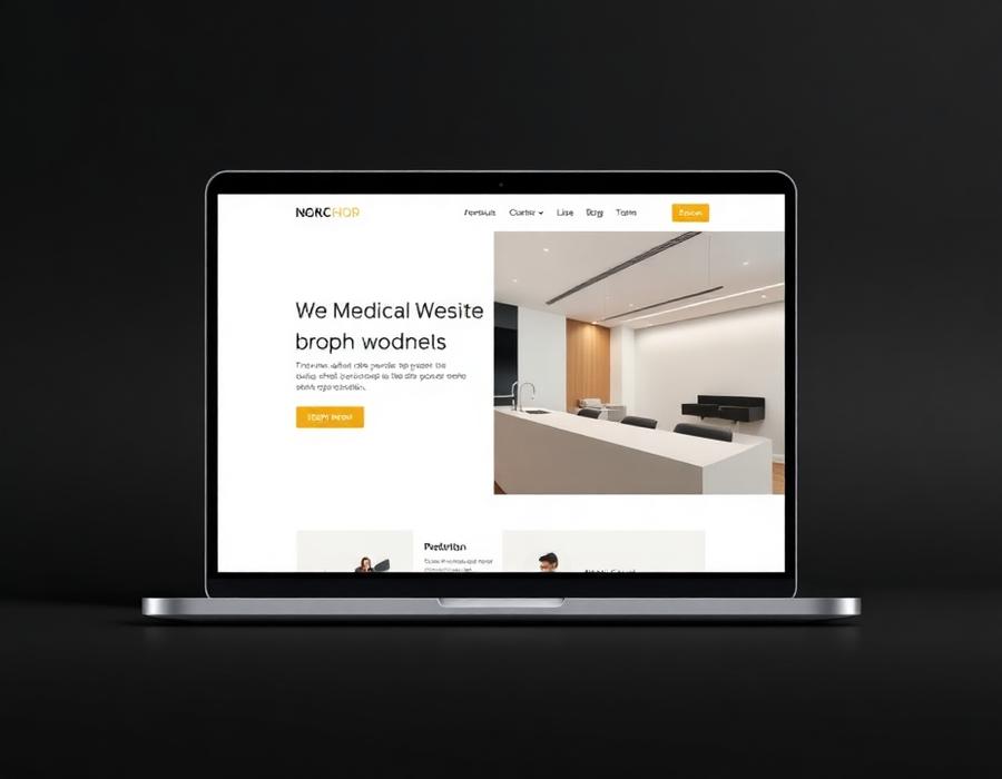 Mockup de site para Clínica