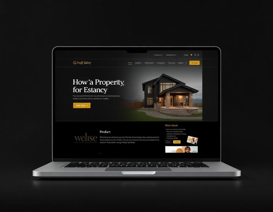 Mockup de site para Imobiliária