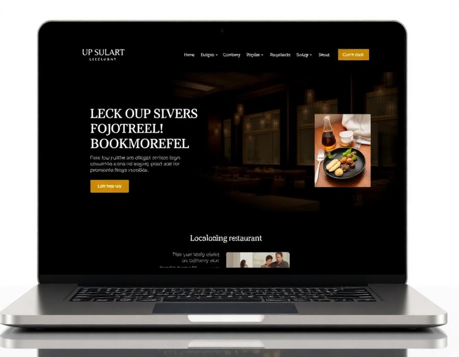 Mockup de site para Restaurante